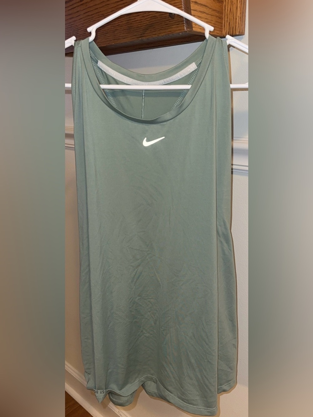 Nike Sage Green Dri-FIT Slim Racerback Tank